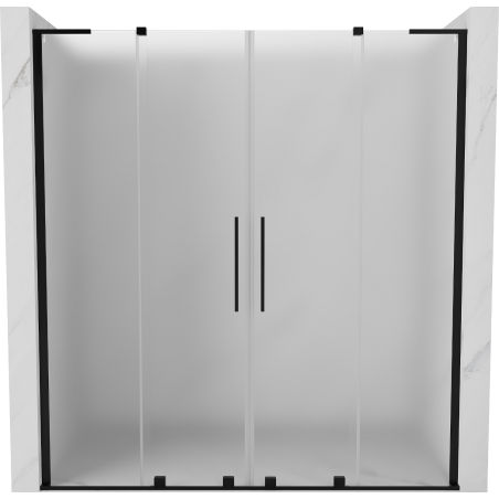Mexen Velar L Duo stumdomos dušo durys 170 cm, matinės, juodos - 871-170-003-32-70