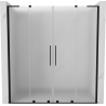 Mexen Velar L Duo stumdomos dušo durys 180 cm, matinės, juodos - 871-180-003-32-70