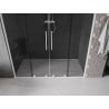 Mexen Velar L Duo stumdomos dušo durys 200 cm, grafito, baltos - 871-200-003-42-20