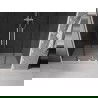Mexen Velar L Duo stumdomos dušo durys 170 cm, grafitas, baltos - 871-170-003-42-20