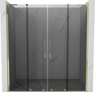 Mexen Velar L Duo stumdomos dušo durys 170 cm, grafito, auksinės - 871-170-003-42-50