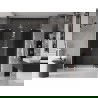 Mexen Velar L Duo stumdomos dušo durys 200 cm, grafito, baltos - 871-200-003-42-20