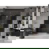 Mexen Velar L Duo 180 cm slankiojamos dušo durys, grafito spalvos, auksinės - 871-180-003-42-50