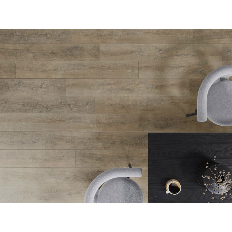 Mexen Casa Grande vinilinių panelių pavyzdys 1240 x 182 mm SPC 6,5 mm, IXPE 1,5 mm, 4 V-fuga, Ąžuolas - F1014-S