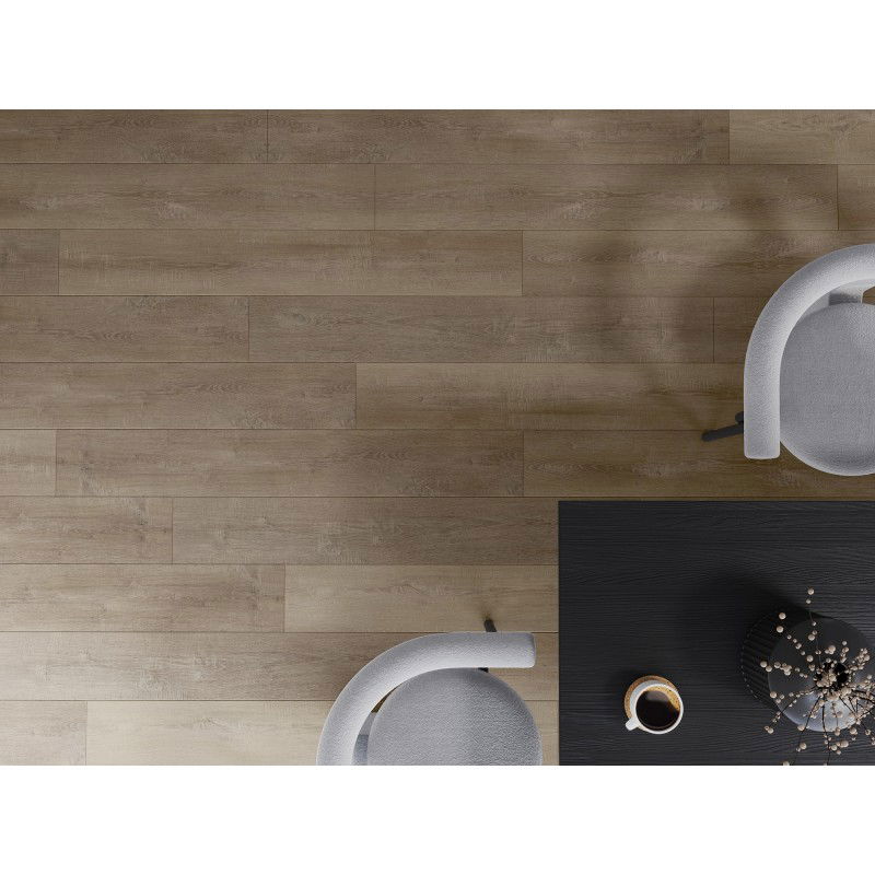 Mexen Windsor vinilinių plokščių pavyzdys 1240 x 182 mm SPC 6,5 mm, IXPE 1,5 mm pamušalas, 4 V-griovelis, Ąžuolas