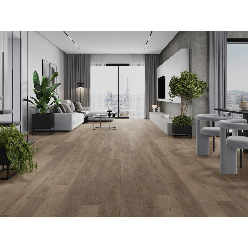 Mexen Windsor mėginys vinilinių SPC plokščių 6,5 mm, IXPE 1,5 mm pamušalas, 4 V-Groove, Ąžuolas - F1016-S