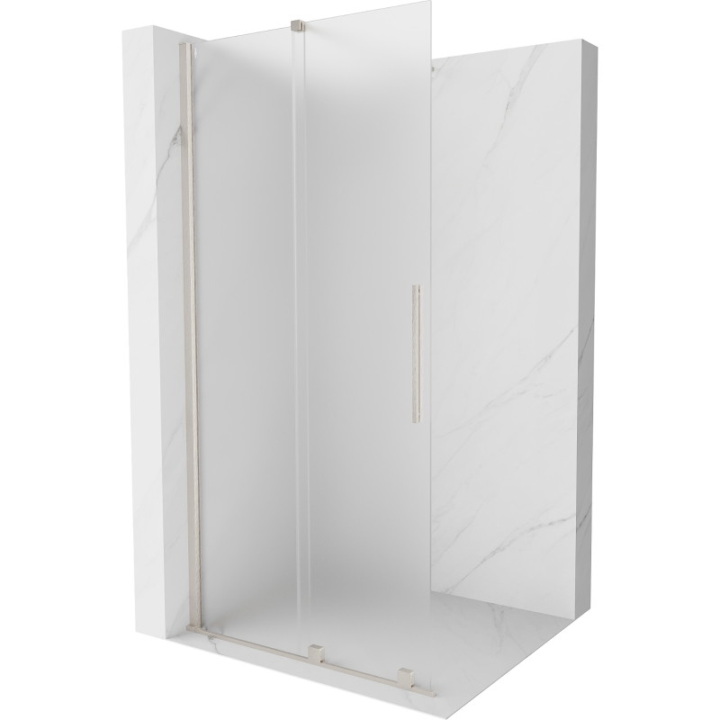 Mexen Velar Stumdomas dušo sienelė Walk-in 110 x 200 cm, matinis 8 mm, šlifuotas nikelis - 871-110-000-33-97