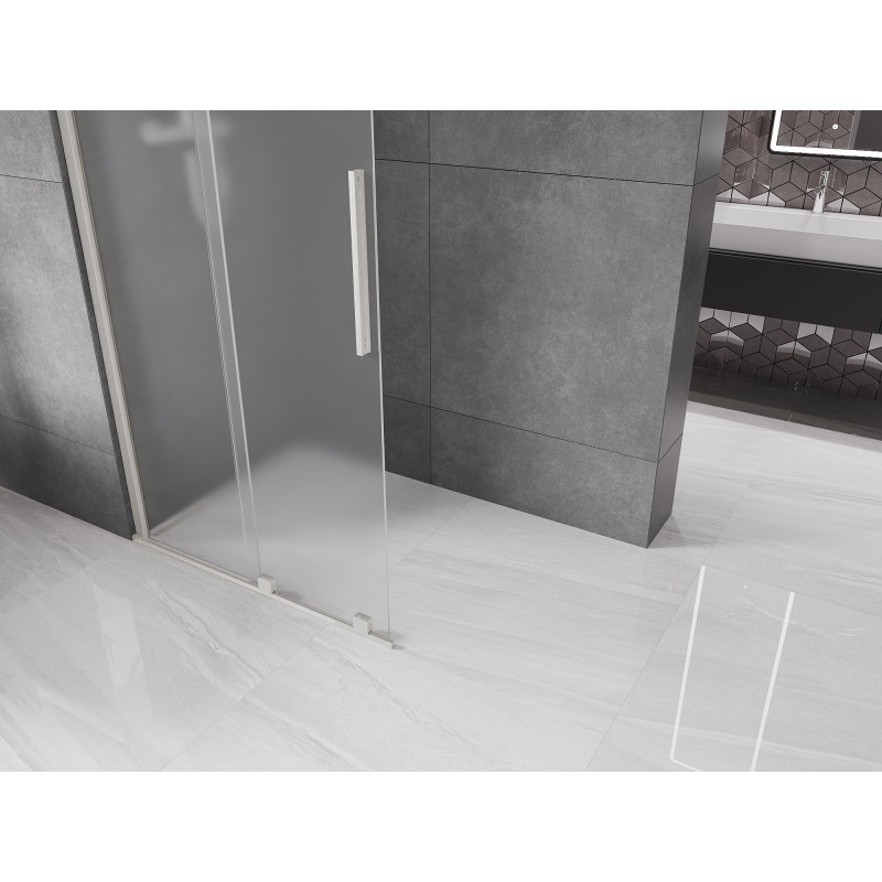 Mexen Velar Stumdomas dušo sienelė Walk-in 110 x 200 cm, matinis 8 mm, šlifuotas nikelis - 871-110-000-33-97