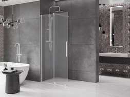 Mexen Velar Stumdomas dušo sienelė Walk-in 110 x 200 cm, matinis 8 mm, šlifuotas nikelis - 871-110-000-33-97