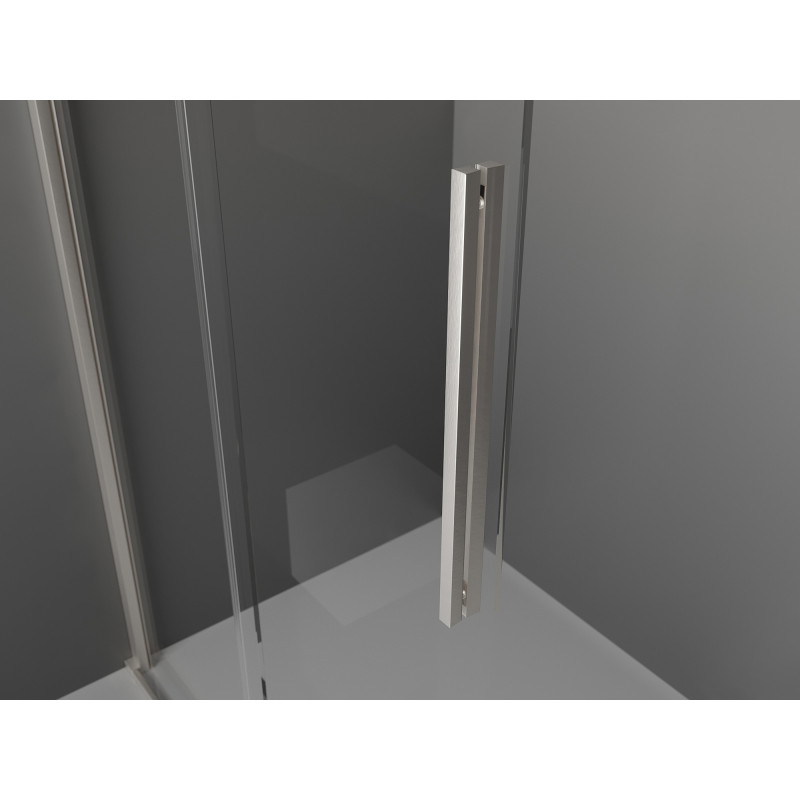 Mexen Velar Stumdomas dušo sienelė Walk-in 110 x 200 cm, matinis 8 mm, šlifuotas nikelis - 871-110-000-33-97