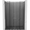 Mexen Velar Duo stumdomos dušo durys 140 cm, grafitas, chromas - 871-140-000-42-01