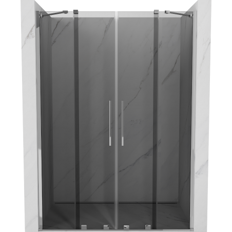 Mexen Velar Duo stumdomos dušo durys 150 cm, grafitas, chromas - 871-150-000-42-01