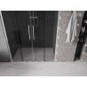 Mexen Velar Duo stumdomos dušo durys 150 cm, grafitas, chromas - 871-150-000-42-01
