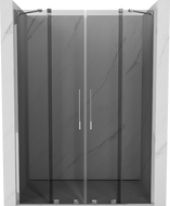 Mexen Velar Duo stumdomos dušo durys 160 cm, grafitas, chromas - 871-160-000-42-01