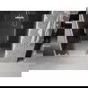 Mexen Velar Duo stumdomos dušo durys 140 cm, grafitas, baltos - 871-140-000-42-20