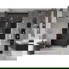 Mexen Velar Duo stumdomos dušo durys 140 cm, grafitas, baltos - 871-140-000-42-20