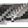Mexen Velar Duo stumdomos dušo durys 140 cm, grafitas, baltos - 871-140-000-42-20