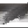 Mexen Velar Duo stumdomos dušo durys 140 cm, grafitas, baltos - 871-140-000-42-20