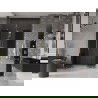 Mexen Velar Duo stumdomos dušo durys 160 cm, grafitas, auksiniai - 871-160-000-42-50