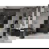 Mexen Velar Duo stumdomos dušo durys 140 cm, grafitas, šlifuotas auksas - 871-140-000-42-55