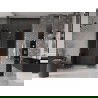 Mexen Velar Duo stumdomos dušo durys 140 cm, grafitas, rožinis auksas - 871-140-000-42-60