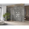 Mexen Omega trijų pusių dušo kabina, stumdoma 120 x 80 cm, skaidri, chromas - 825-120-080-01-00-3S