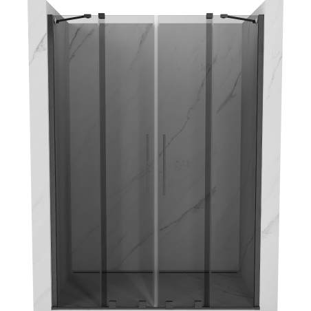 Mexen Velar Duo stumdomos dušo durys 140 cm, grafitas, poliruotas gun gray - 871-140-000-42-66