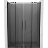 Mexen Velar Duo stumdomos dušo durys 140 cm, grafitas, juodos - 871-140-000-42-70