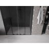 Mexen Velar Duo slankiojamos dušo durys 160 cm, grafitas, juodos - 871-160-000-42-70
