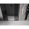 Mexen Velar Duo slankiojamos dušo durys 160 cm, grafitas, juodos - 871-160-000-42-70