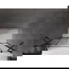 Mexen Velar Duo stumdomos dušo durys 140 cm, grafitas, juodos - 871-140-000-42-70