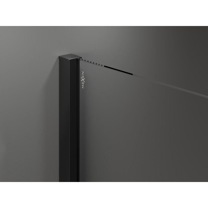 Mexen Velar Duo stumdomos dušo durys 160 cm, grafitas, juodos - 871-160-000-42-70