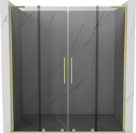 Mexen Velar L Duo stumdomos dušo durys 170 cm, grafitas, auksinės šlifuotos - 871-170-003-42-55