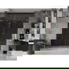 Mexen Velar L Duo slankiojančios dušo durys 200 cm, grafitas, auksinės matinės - 871-200-003-42-55