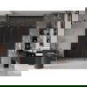 Mexen Velar L Duo stumdomos dušo durys 200 cm, grafitas, šepečiuoti variniai - 871-200-003-42-65