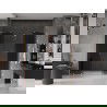 Mexen Velar L Duo stumdomos dušo durys 200 cm, grafitas, šepečiuoti variniai - 871-200-003-42-65