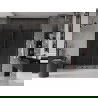 Mexen Velar L Duo stumdomos dušo durys 200 cm, grafitas, juodos - 871-200-003-42-70
