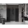 Mexen Velar L Duo slankiojamos dušo durys 200 cm, grafitas, juoda - 871-200-003-42-70