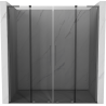 Mexen Velar L Duo stumdomos dušo durys 200 cm, grafito, gun metal - 871-200-003-42-95