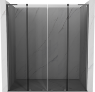 Mexen Velar L Duo stumdomos dušo durys 200 cm, grafito, gun metal - 871-200-003-42-95