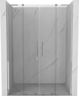 Mexen Velar L Duo stumdomos dušo durys 140 cm, permatomos, chromuotos - 871-140-003-02-01