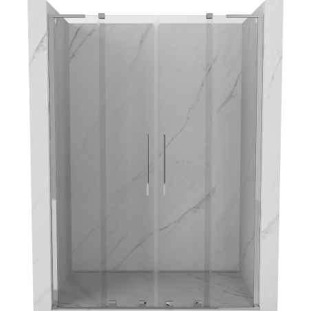 Mexen Velar L Duo stumdomos dušo durys 150 cm, skaidrios, chromuotos - 871-150-003-02-01