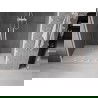 Mexen Velar L Duo stumdomos dušo durys 160 cm, skaidrios, baltos - 871-160-003-02-20