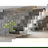 Mexen Omega trijų sienų dušo kabina, stumdomos durys 140 x 80 cm, permatomas, chromas - 825-140-080-01-00-3S
