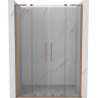 Mexen Velar L Duo stumdomos dušo durys 150 cm, permatomos, šlifuota vario - 871-150-003-02-65