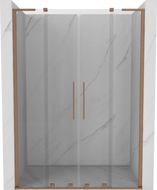 Mexen Velar L Duo stumdomos dušo durys 150 cm, permatomos, šlifuota vario - 871-150-003-02-65