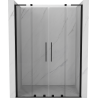 Mexen Velar L Duo stumdomos dušo durys 150 cm, permatomos, juodos - 871-150-003-02-70