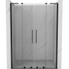 Mexen Velar L Duo stumdomos dušo durys 140 cm, skaidrios, juodos - 871-140-003-02-70