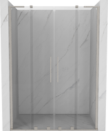 Mexen Velar L Duo stumdomos dušo durys 160 cm, skaidrios, šlifuotas nikelis - 871-160-003-02-97