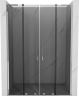 Mexen Velar L Duo stumdomos dušo durys 150 cm, grafitas, chromas - 871-150-003-42-01